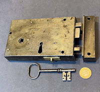 Wrought Iron Rim Lock RL1004