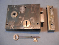 Wrought Iron Rim Lock RL534