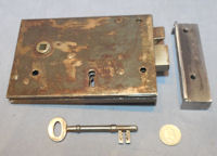 Wrought Iron Rim Lock RL636