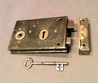 Wrought Iron Rim Lock RL683