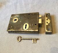 Wrought Iron Rim Lock RL708
