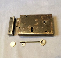 Wrought Iron Rim Lock RL739