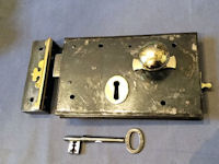 Wrought Iron Rim Lock RL755
