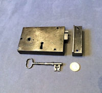 Wrought Iron Rim Lock RL772