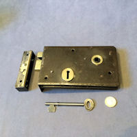 Wrought Iron Rim Lock RL818