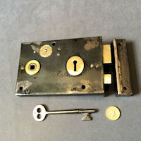 Wrought Iron Rim Lock RL829