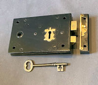 Wrought Iron Rim Lock RL855