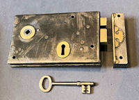 Wrought Iron Rim Lock RL856