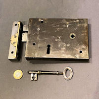 Wrought Iron Rim Lock RL895