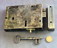 Wrought Iron Rim Lock RL958