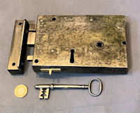 Wrought Iron Rim Lock RL963