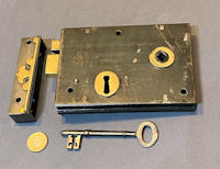 Wrought Iron Rim Lock RL973