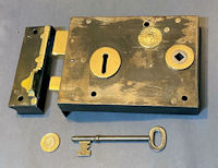 Wrought Iron Rim Lock RL989