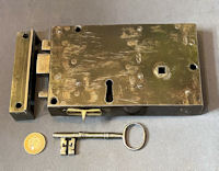 Wrought Iron Rim Lock RL992