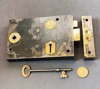 Wrought Iron Rim Lock RL996