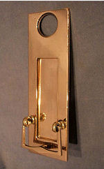 Yale Brass Door Knocker with Letter Flap LF154