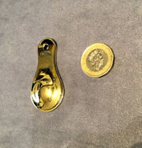 Brass Keyhole Surround with Swinging Cover KC479