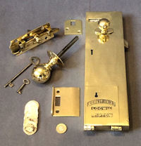 Brass Loo Door Lock Set