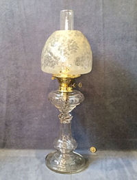 Cut Glass Oil Lamp