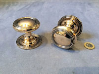Pair of Gibbons Brass Door Handles, 2 pairs available DH825