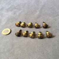Pair of Small Brass Cupboard Knobs, 5 pairs available CK518