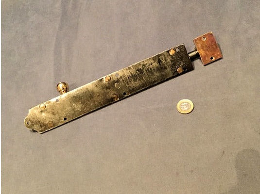 10.5" Brass Door Bolt — view 2