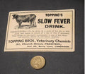 10 Labels for Topping's Slow Fever Drink, 8 packs available