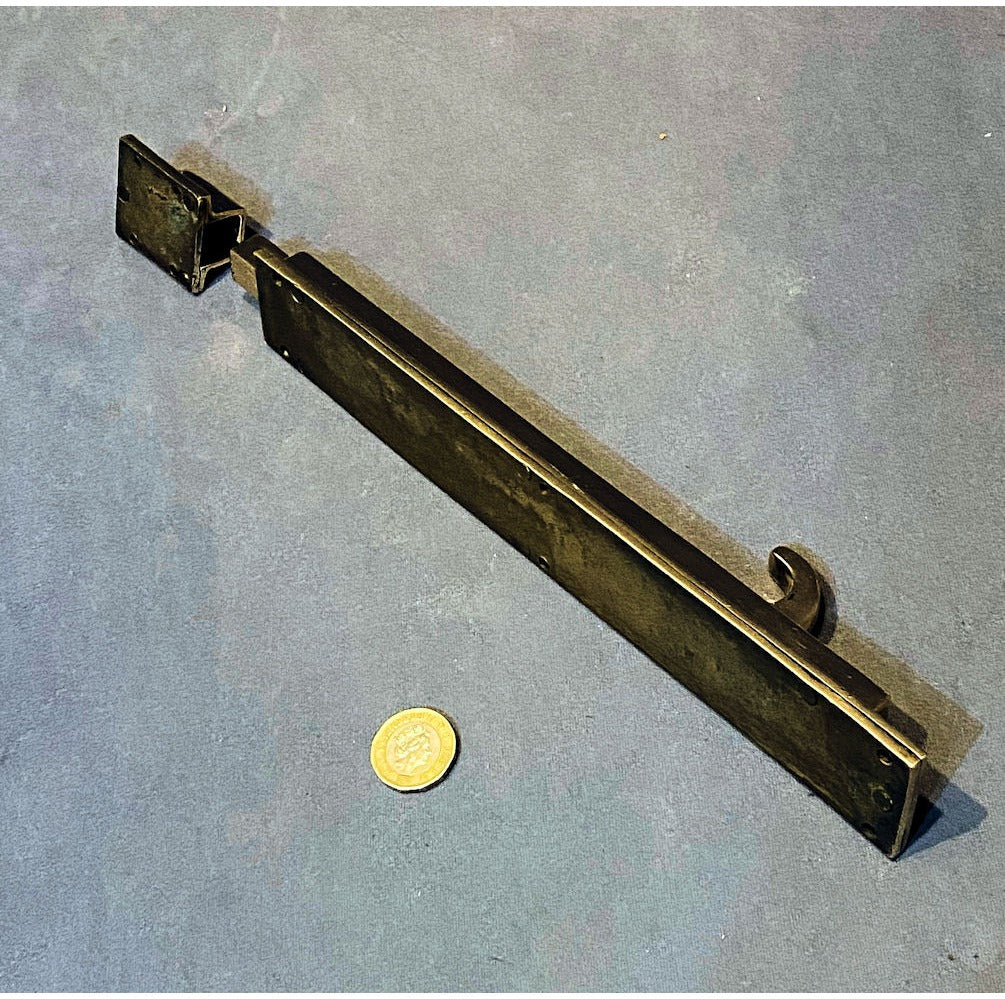 10" Pink Brass Door Bolt — view 2