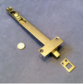 10" Recessed Brass Door Bolt — Brass, circa 1900