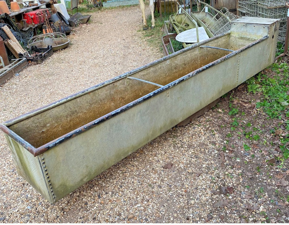 10ft Galvanised Cattle Trough — Galvanised, late 19th century