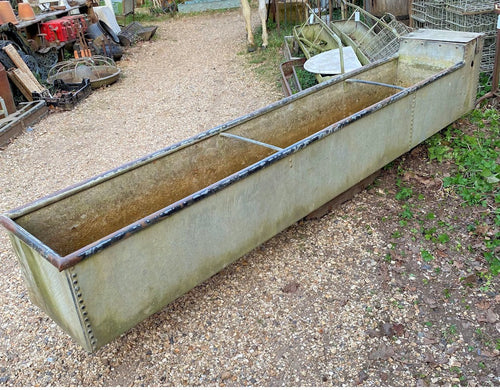 10ft Galvanised Cattle Trough — Galvanised, late 19th century