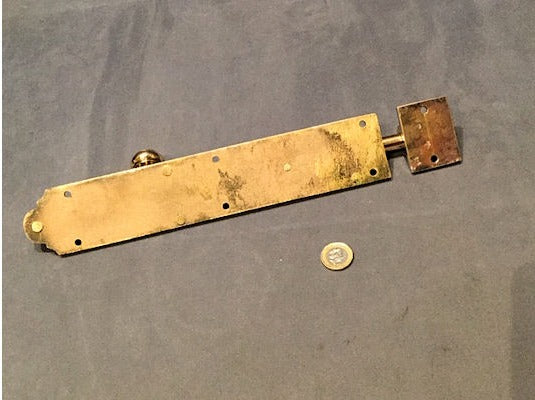 11" Brass Door Bolt — view 2