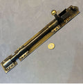 11" Wrought Iron Door Bolt — Wrought iron, late 19th century