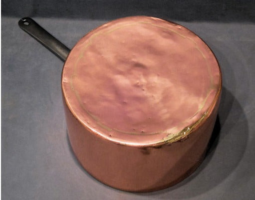 12.25" Copper Saucepan — view 3