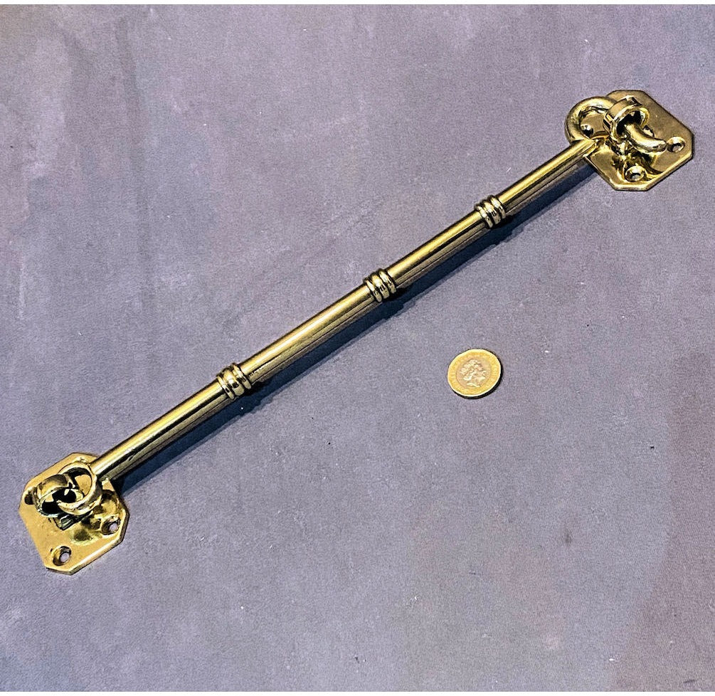 12" Brass Door Hook & Eye — view 3