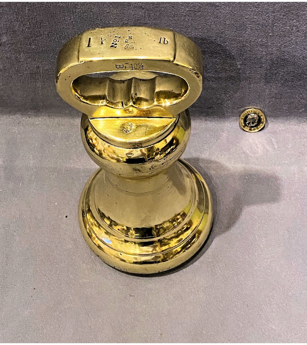 14lb Brass Weight — view 2