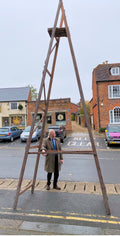 17ft Tall Step Ladder — circa 1900