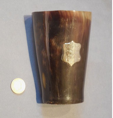 1877 Horn Beaker — Horn, late 19th century