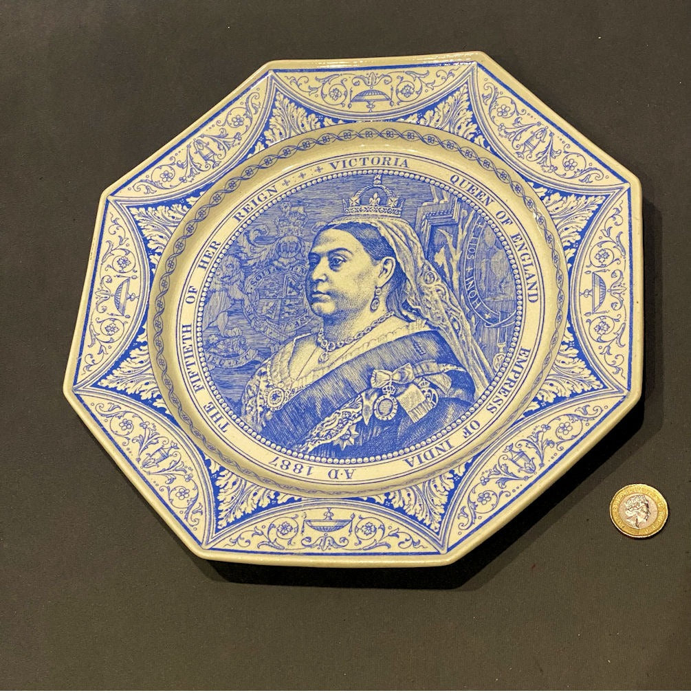 1887 Queen Victoria Golden Jubilee Plate — late 19th century