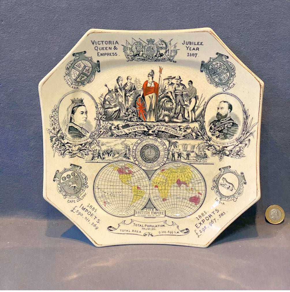 1887 Queen Victoria's Jubilee Plate — Ceramic, 1887