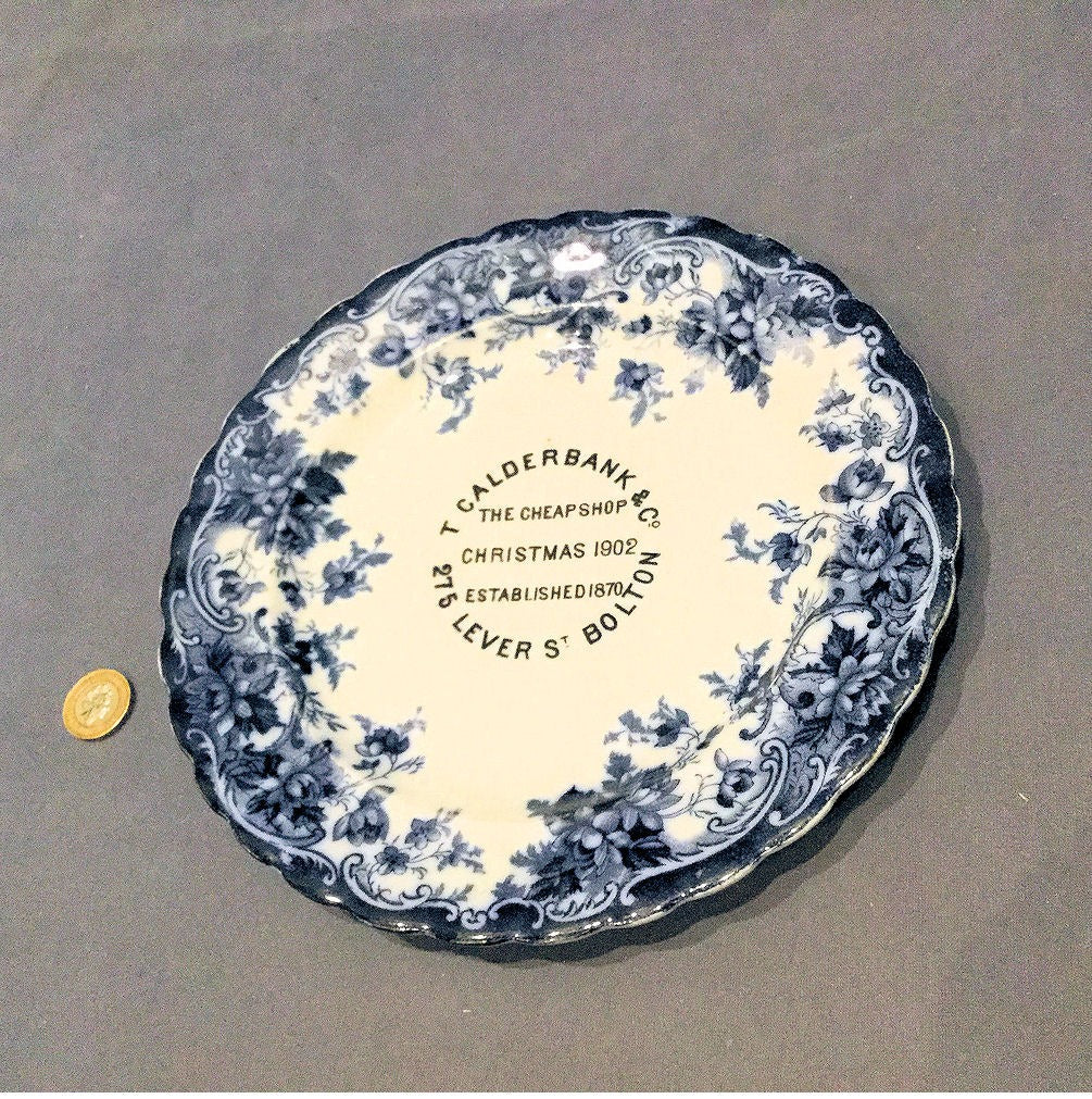 1902 Bolton Christmas Plate — Wood, 1902