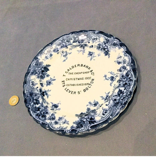 1902 Bolton Christmas Plate — Wood, 1902