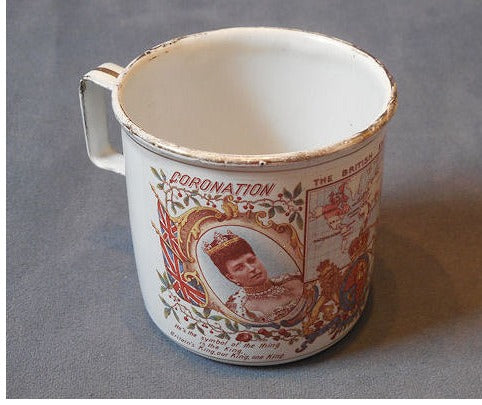 1902 Coronation Enamelled Mug — view 3