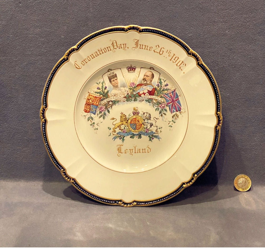 1902 Coronation Plate, 2 available — 1902