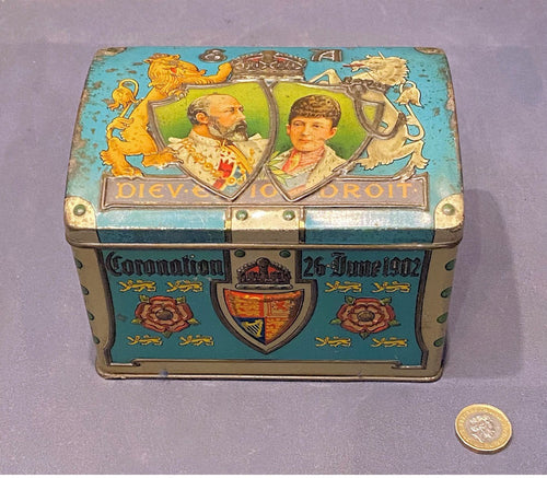1902 Coronation Tin — Iron, 1902