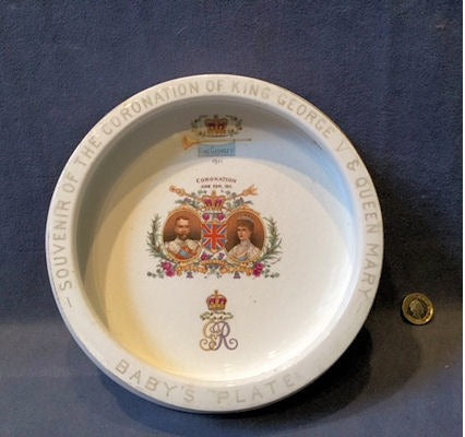 1911 Coronation Babies Plate — Ceramic, 1911