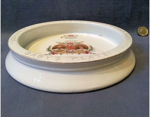 1911 Coronation Babies Plate — view 2
