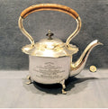 1912 Engraved Nickel Plated Kettle — Nickel, 1912