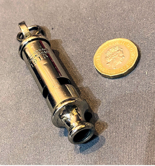 1915 Hudson & Co Whistle — Nickel, 1918