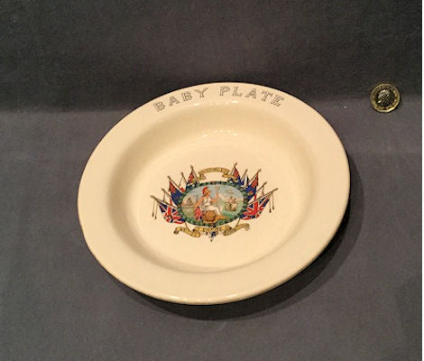 1924 Wembley Exhibition Baby Plate — Ceramic, circa 1900